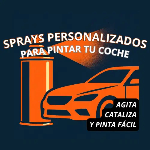 Sprays de pintura para coche personalizados