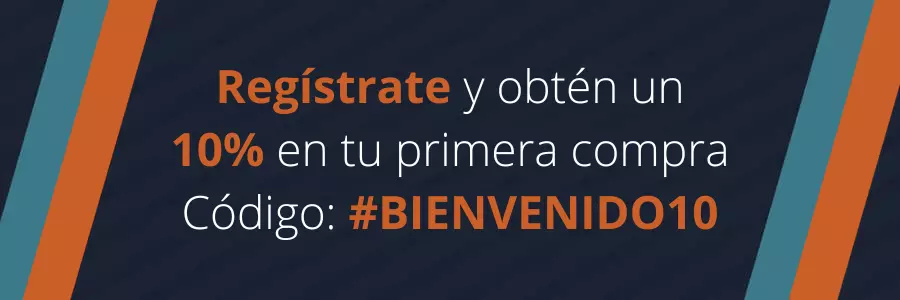 Registrate y obtén un 10% en tu primera compra