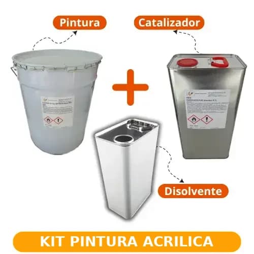 Kit de pintura acrílica industrial