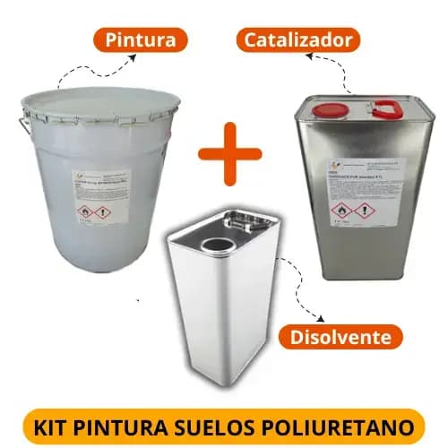 KIT PINTURA SUELOS POLIURETANO