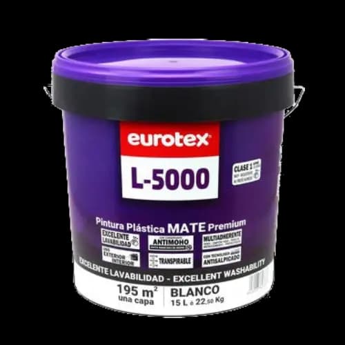 PINTURA PLASTICA L5000 MATE 12L.