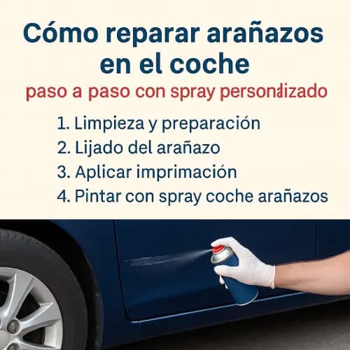Reparar arañazos coche spray | Guía paso a paso