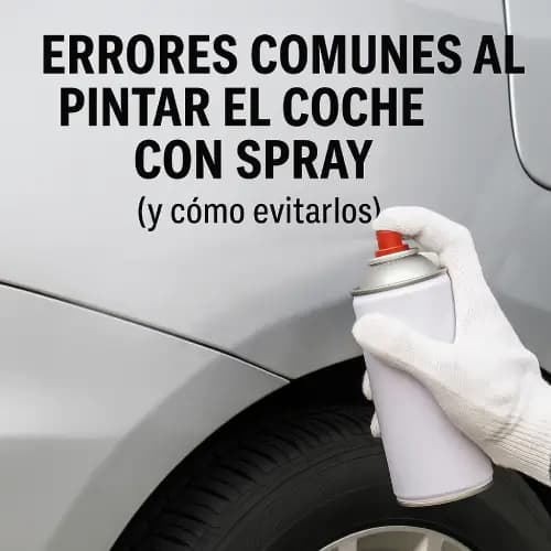 Errores pintar coche spray: guía para evitarlos
